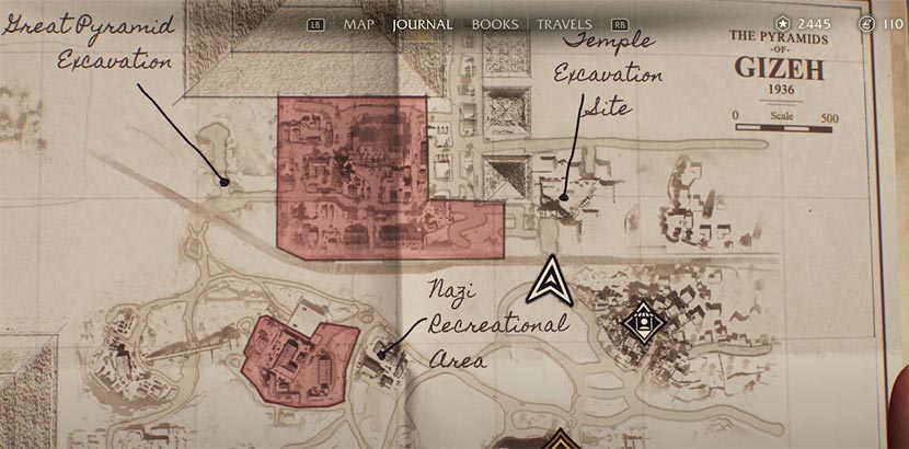 Gizeh Map Indiana Jones