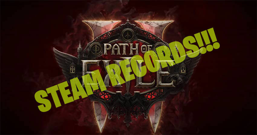 Path of Exile 2 Early Access Steam Records