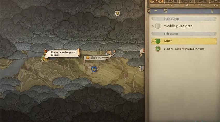 KCD2 Mutt Location on Map